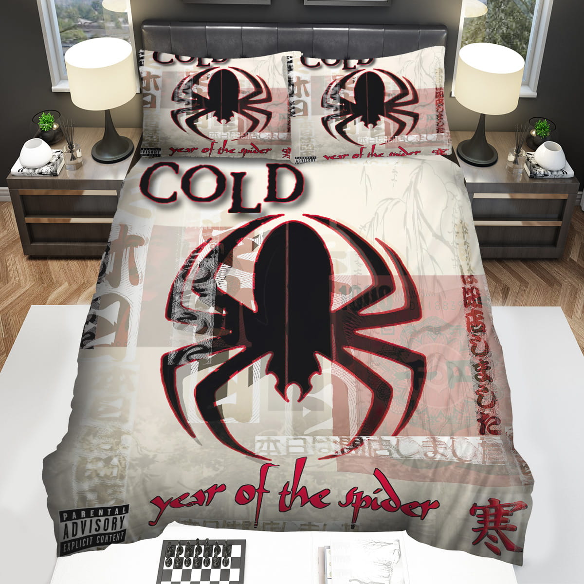Cold Band Year Of The Spider Bedding Sets Gift For Christmas Thanksgiving Halloween