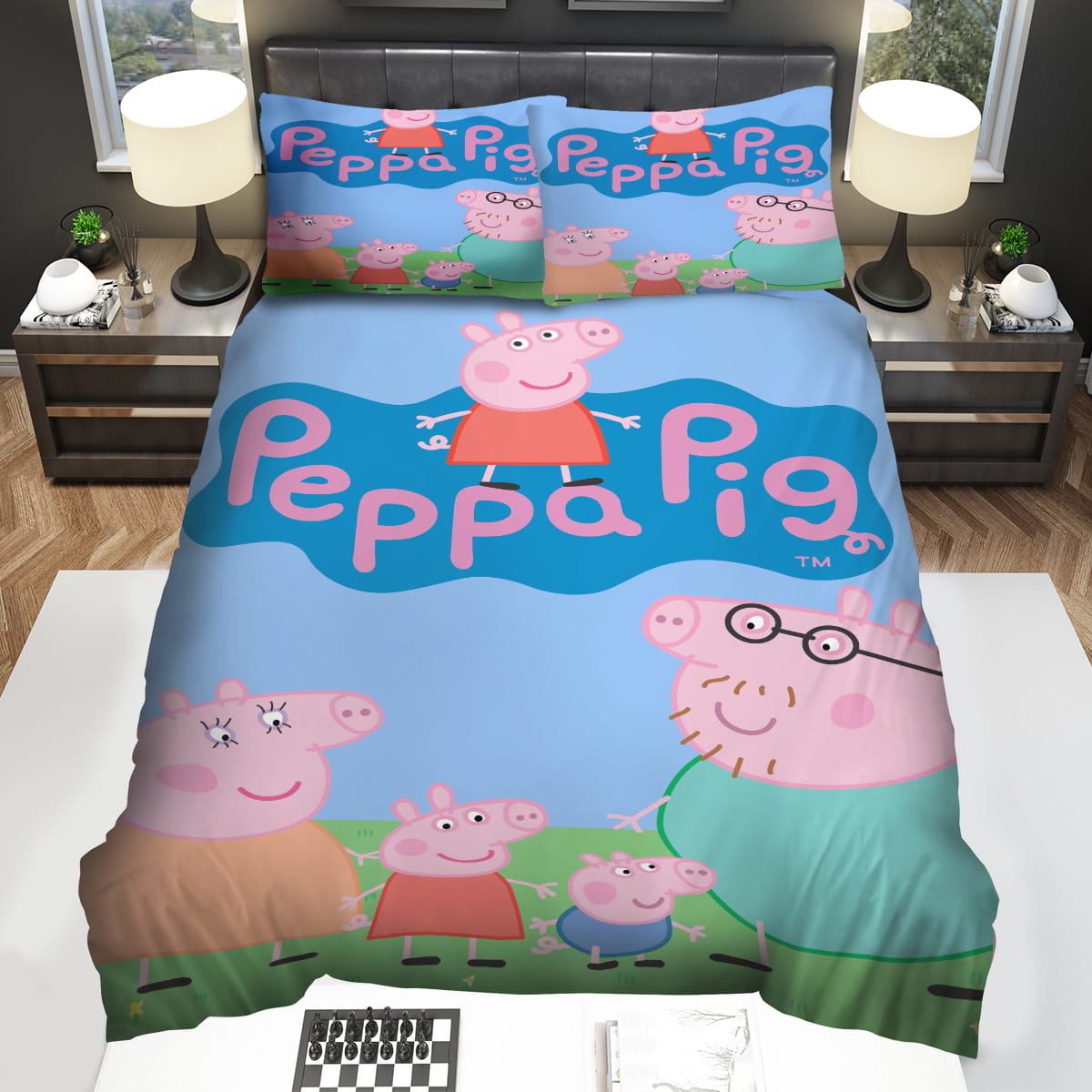 Cartoon Movies Peppa Pig Bedding Sets Duvet Cover Flatsheet Pillowcase