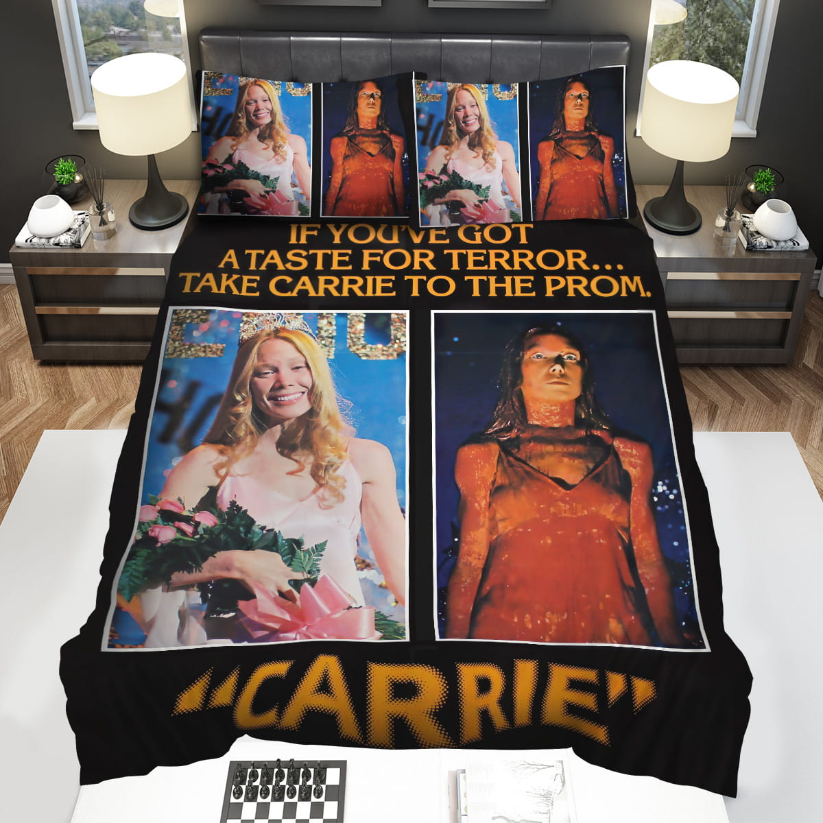 Carrie 1976 Movie Posters Bedding Sets Gift For Christmas Thanksgiving Halloween