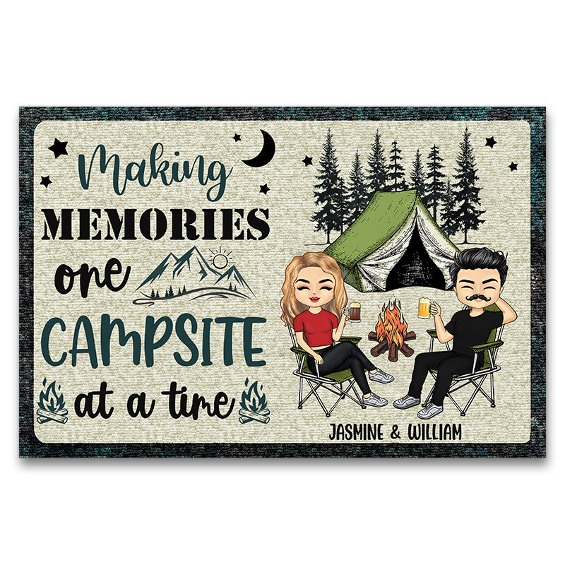 Making Memories One Campsite Gift For Camping Lovers Custom Doormat