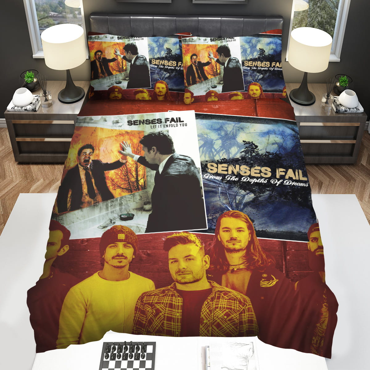Full Album Riot Fest 2019 Senses Fail Bedding Sets Duvet Cover Flatsheet Pillowcase