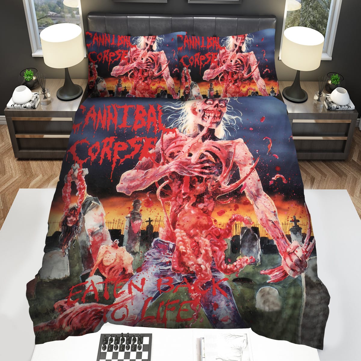 Cannibal Corpse Eaten Back To Life Album Art Cover Bedding Sets Gift For Christmas Thanksgiving Halloween