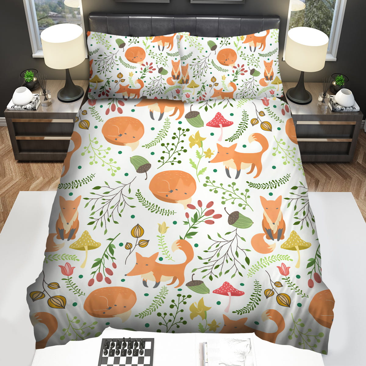 Fox Decorative Bedding Sets with Duvet Cover Flatsheet Pillowcase