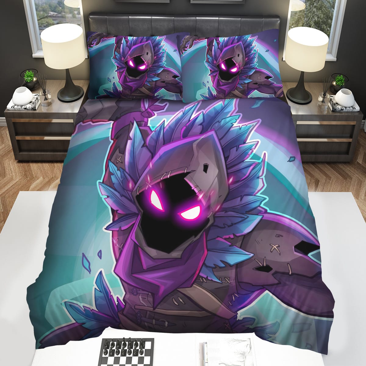Fortnite Raven Skin Bedding Sets Duvet Cover Flatsheet Pillowcase