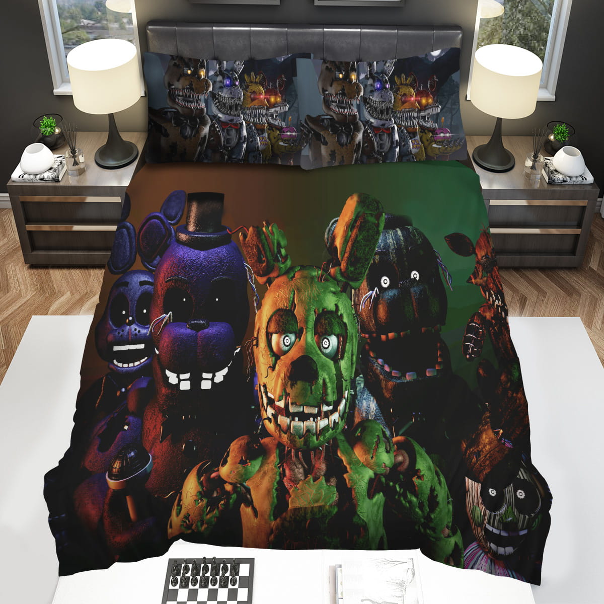Five Nights At Freddys Characters Decorative Bedding Sets For Fan