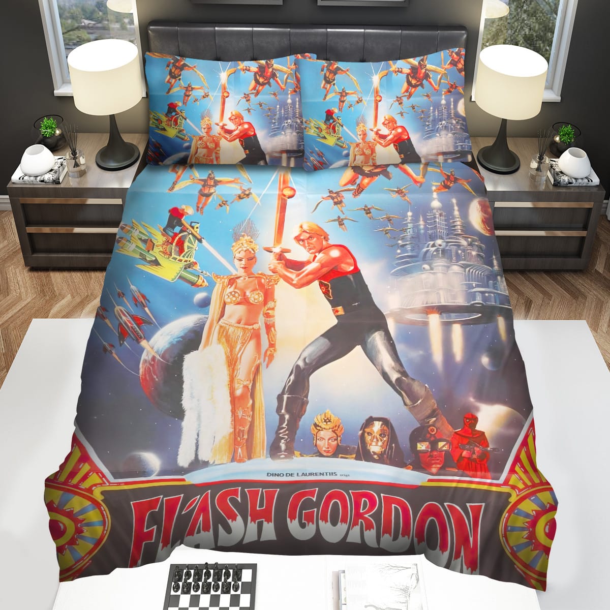 Flash Gordon Movie Poster Bedding Sets Duvet Cover Flatsheet Pillowcase