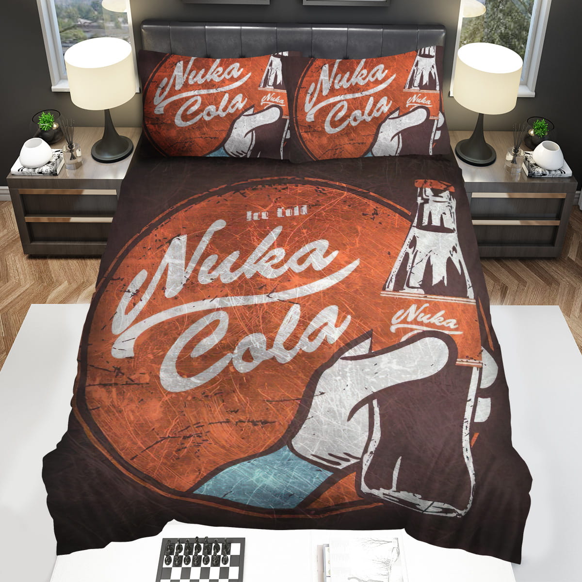 Fallout Ice Cold Nuka Cold Decorative Bedding Sets with Duvet Cover Flatsheet Pillowcase