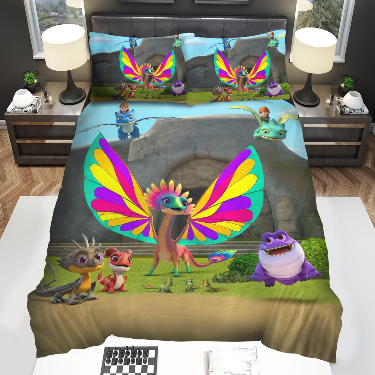 Dragons Rescue Riders Main Characters Bedding Sets Duvet Cover Flatsheet Pillowcase