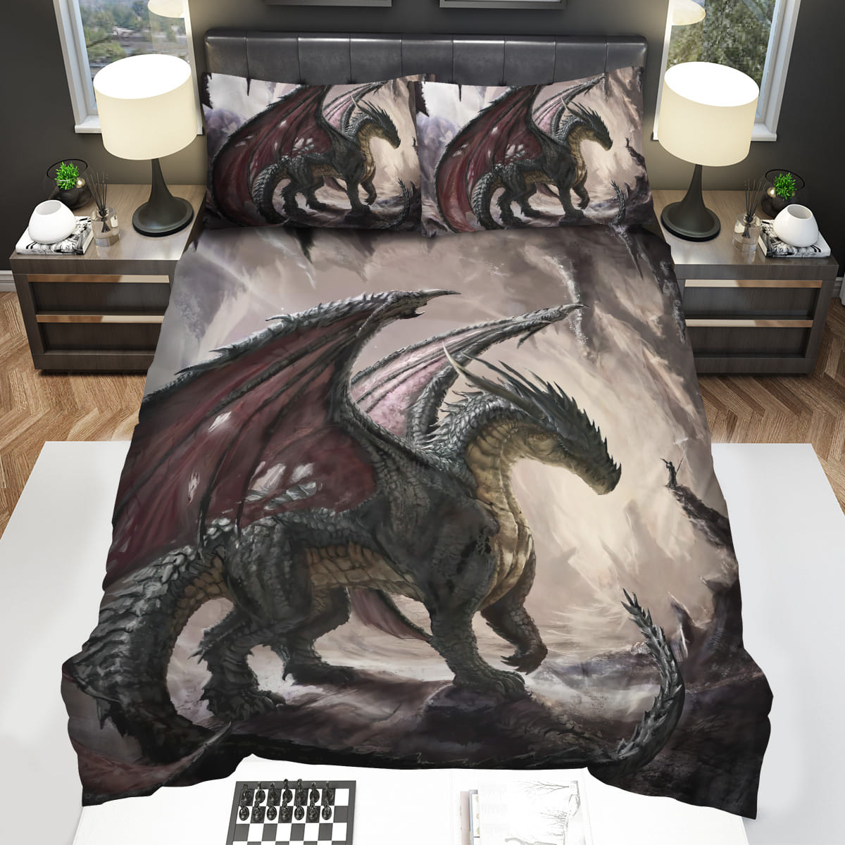 Dragon In Dragon Cave Bedding Sets Gift For Christmas Birthday Thanksgiving