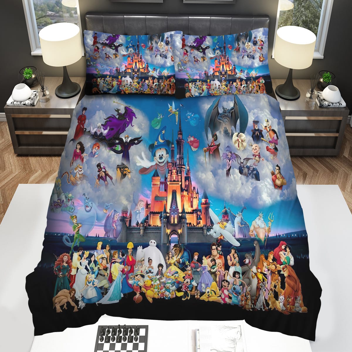 Disney Villains Decorative Bedding Sets with Duvet Cover Flatsheet Pillowcase