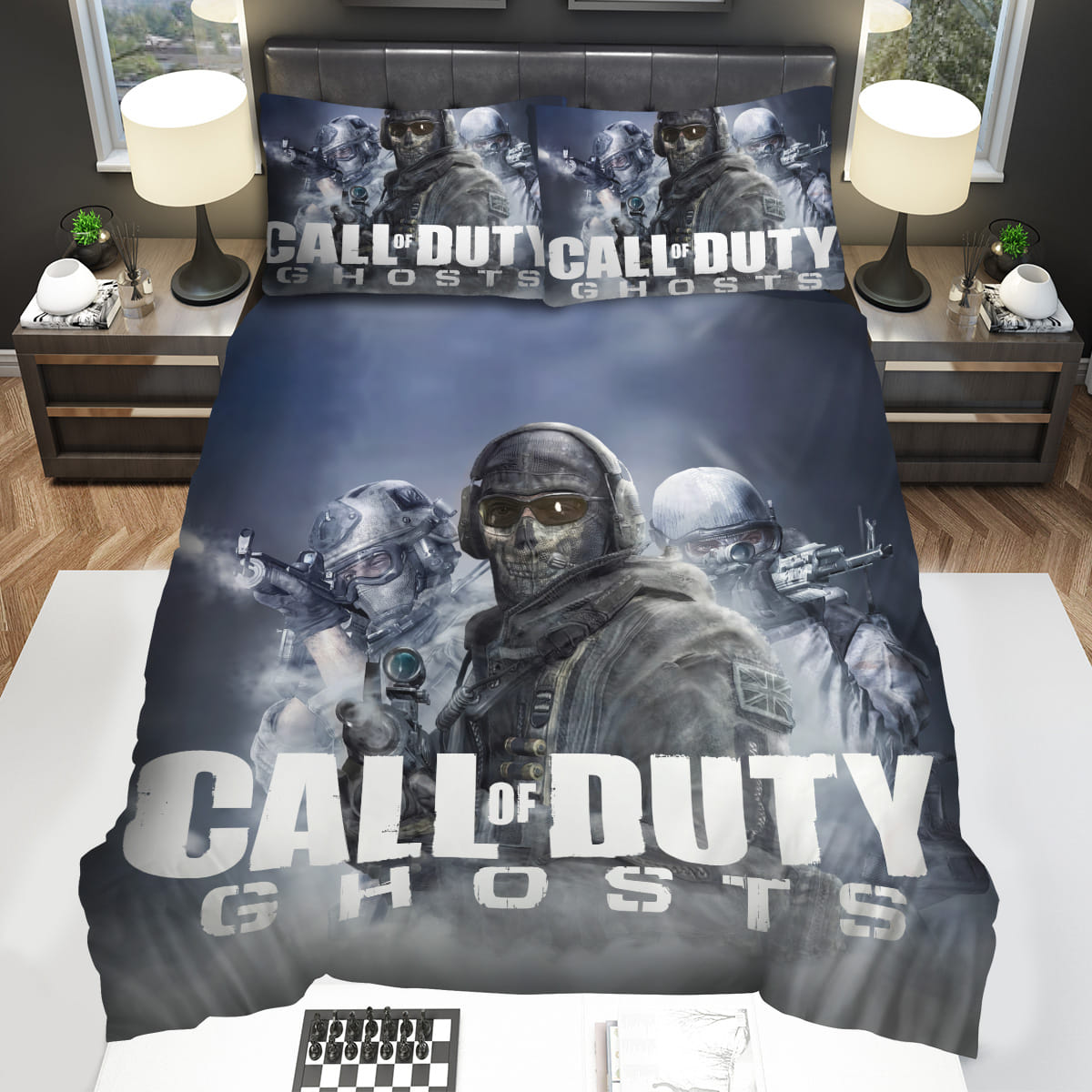 Call Of Duty Cod Ghost Bedding Sets Gift For Christmas Thanksgiving Halloween