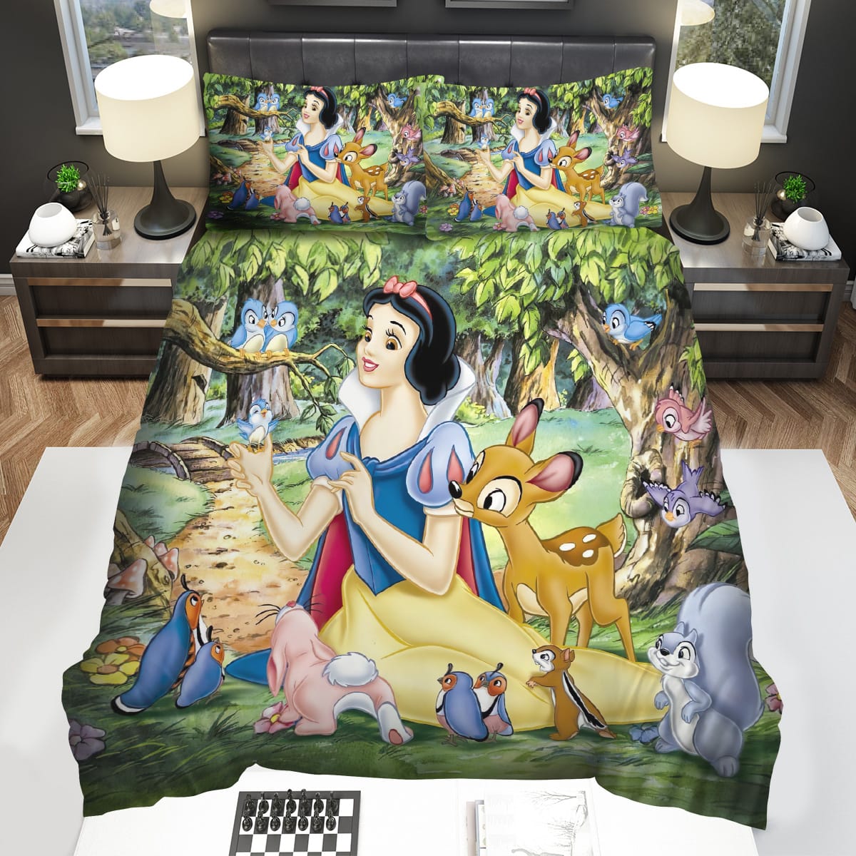Disney Snow White Bedding Sets Gift For Christmas Birthday Thanksgiving
