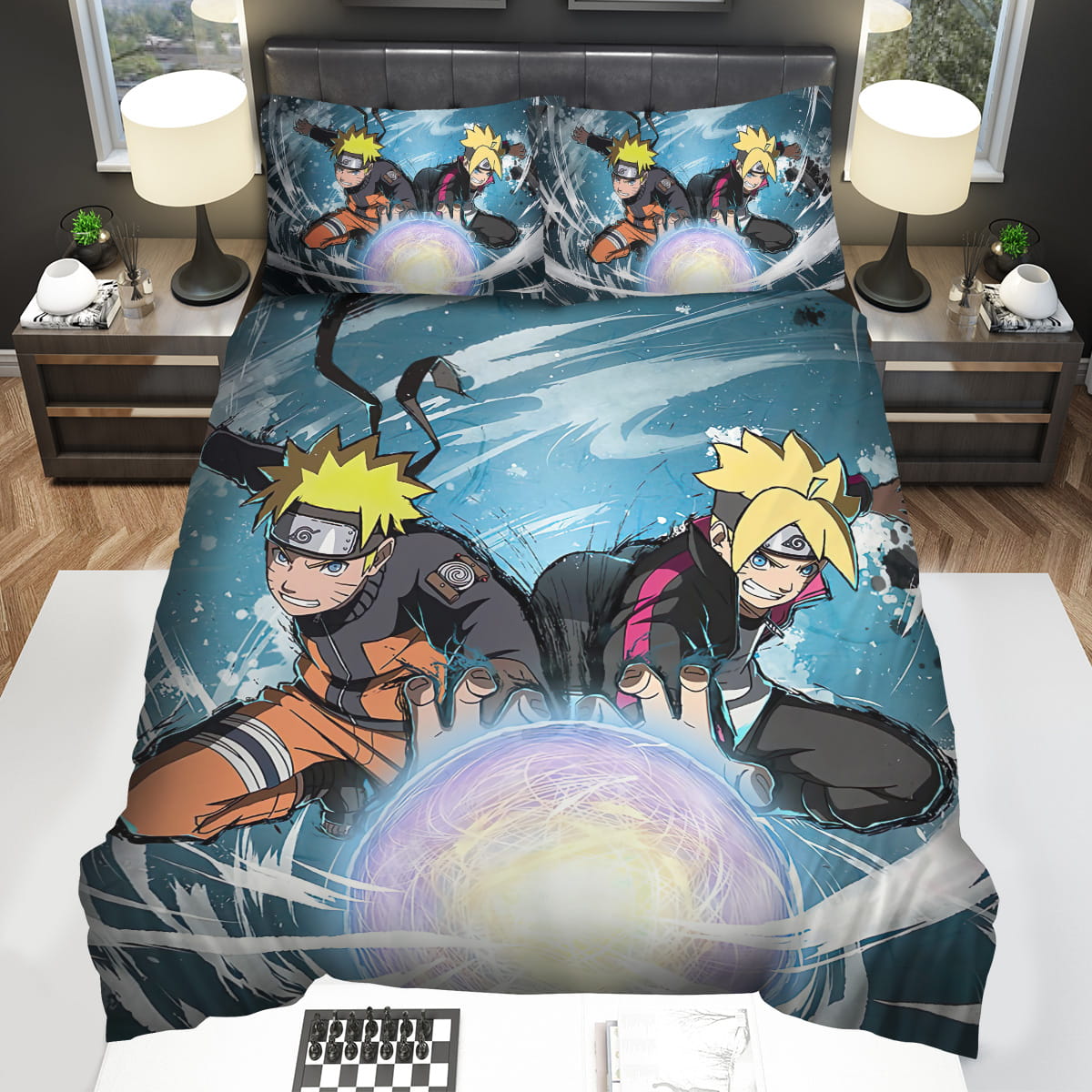 Boruto Naruto Rasengan Bedding Sets Gift For Christmas Thanksgiving Halloween