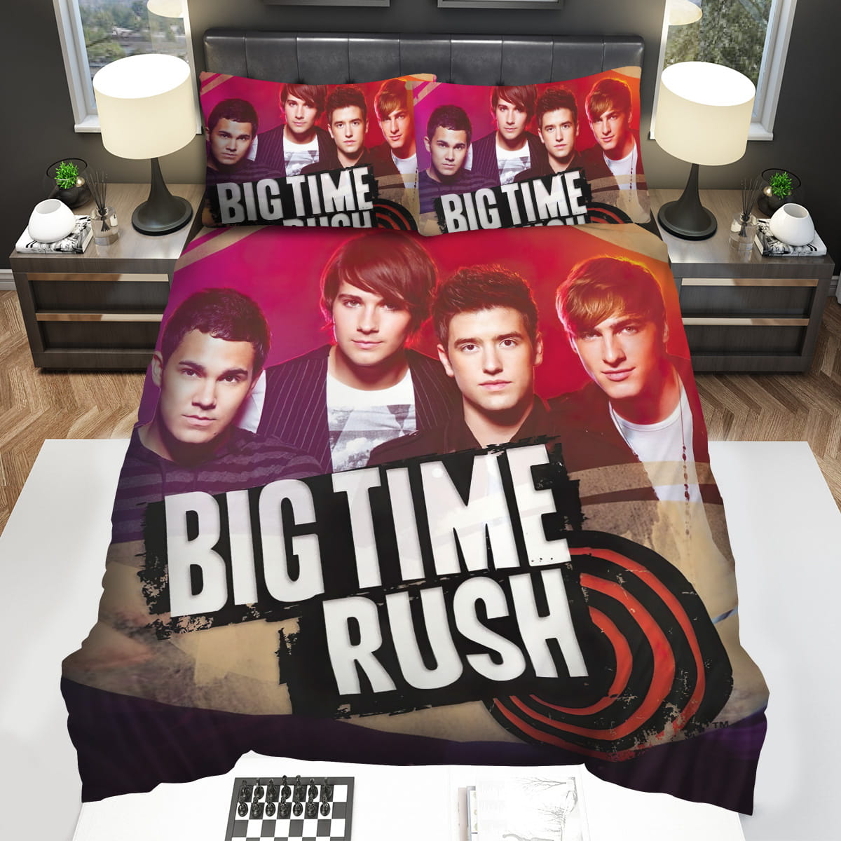 Big Time Rush Red Decorative Bedding Sets For Fan