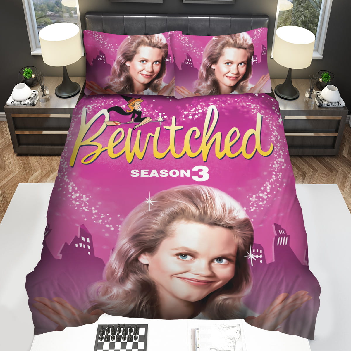 Bewitched 1964-1972 Season 3 Poster Fanarts Decorative Bedding Sets For Fan
