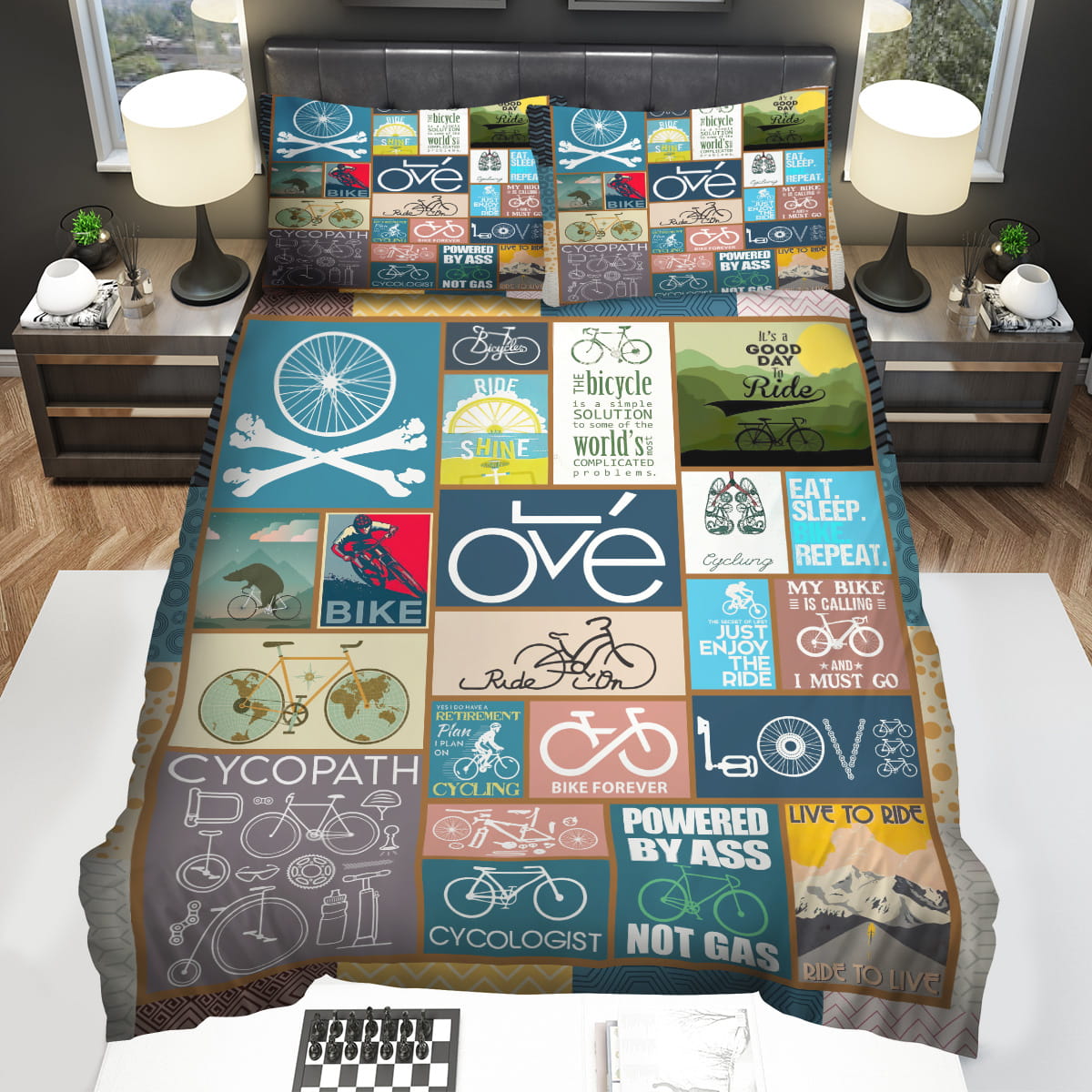 Bicycling My Bike Is Calling And I Must Go Decorative Bedding Sets with Duvet Cover Flatsheet Pillowcase