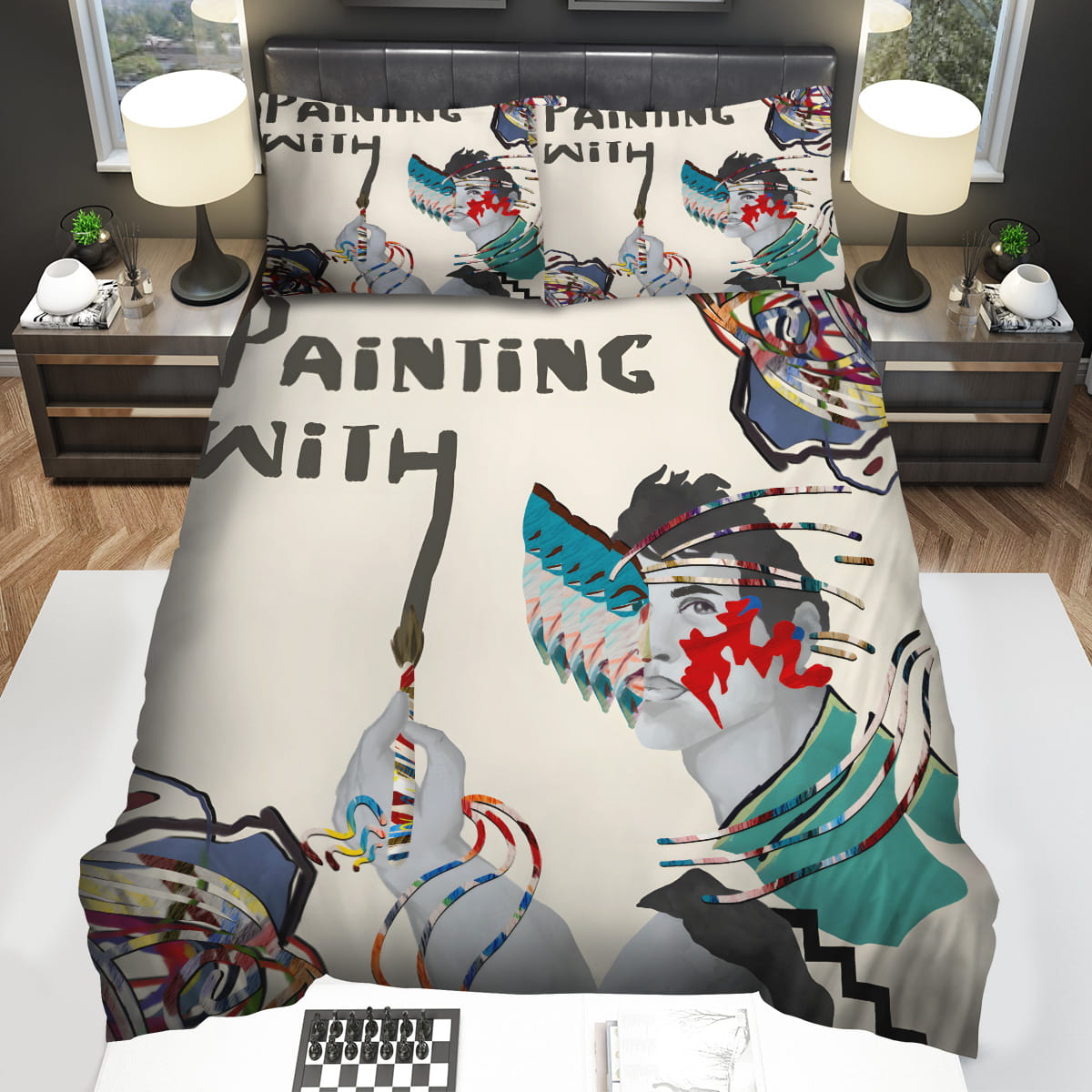 Animal Collective Band Painting With Album Cover Decorative Bedding Sets with Duvet Cover Flatsheet Pillowcase