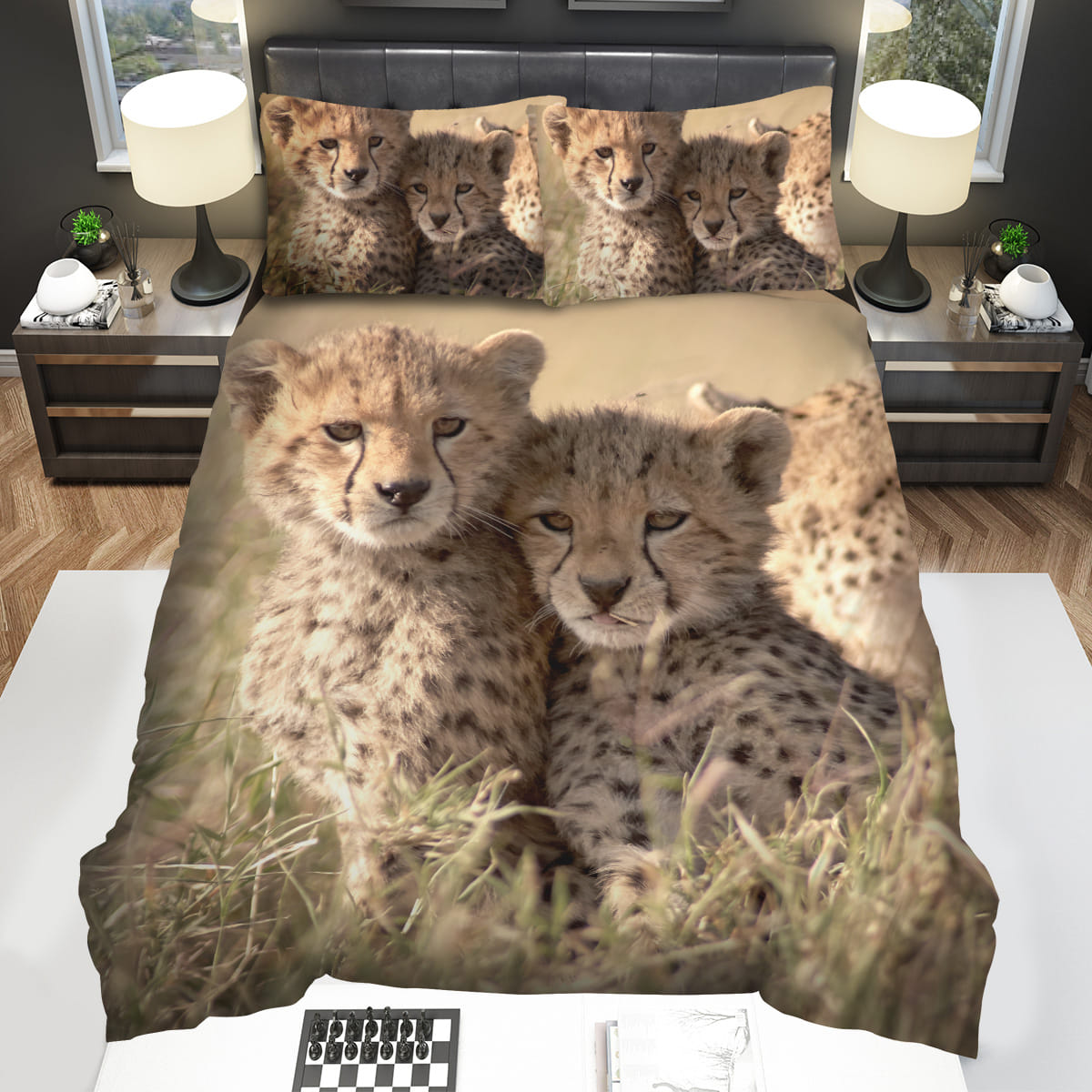 Baby Cheetah Bedding Sets Gift For Christmas Birthday Thanksgiving