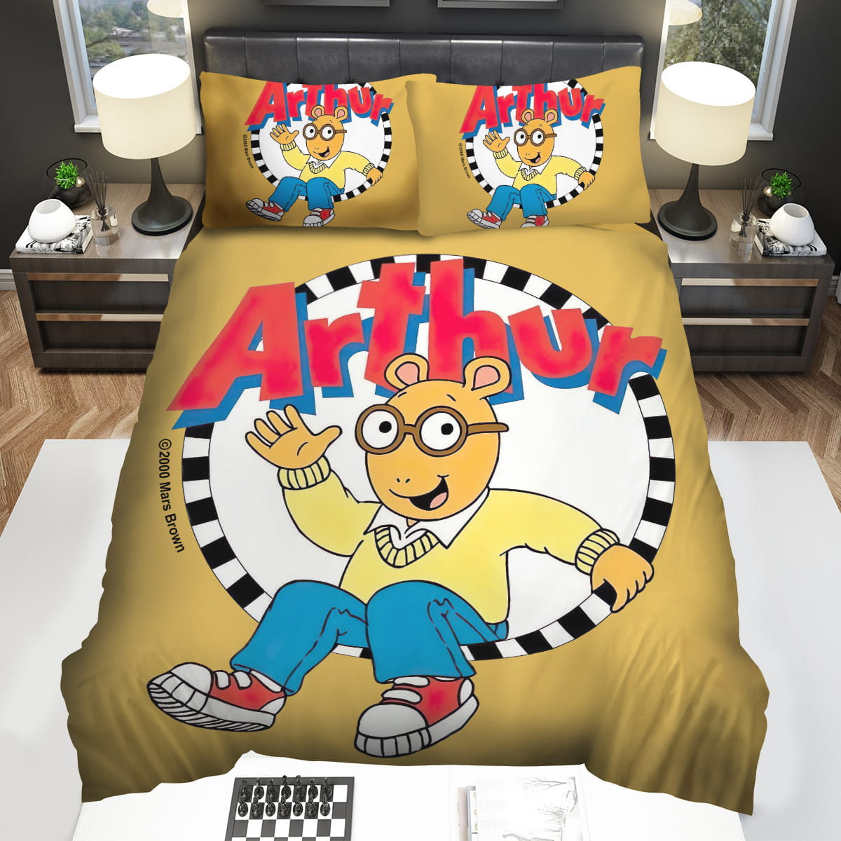 Arthur Cartoon Logo Decorative Bedding Sets For Fan