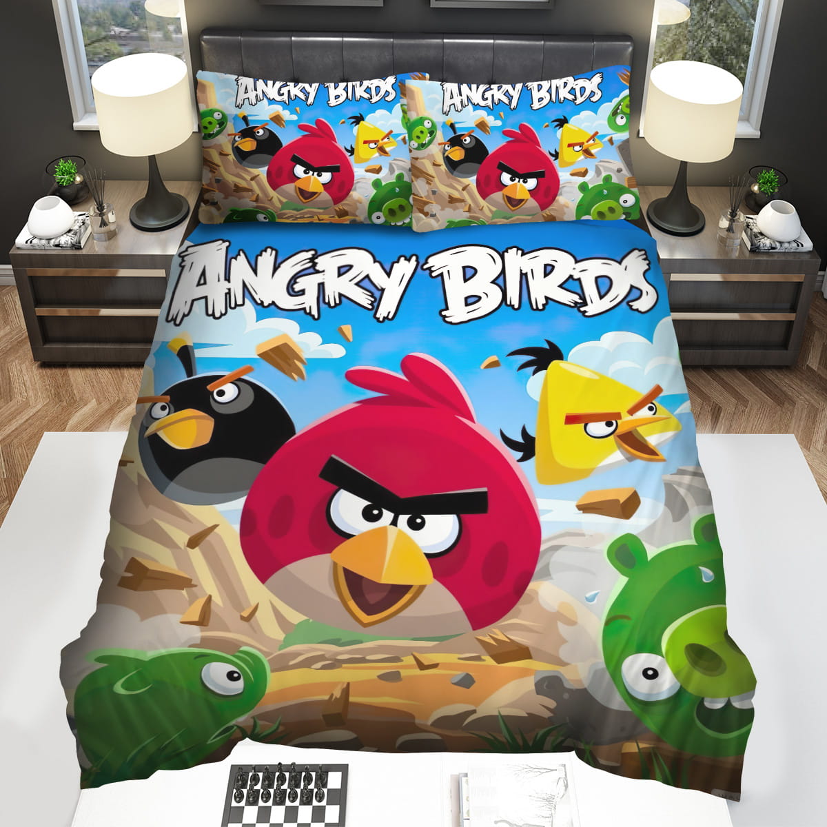 Angry Birds Attack Bomb Chuck Red Decorative Bedding Sets For Fan