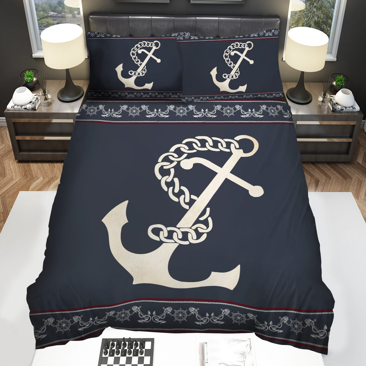 Anchorss Decorative Bedding Sets with Duvet Cover Flatsheet Pillowcase