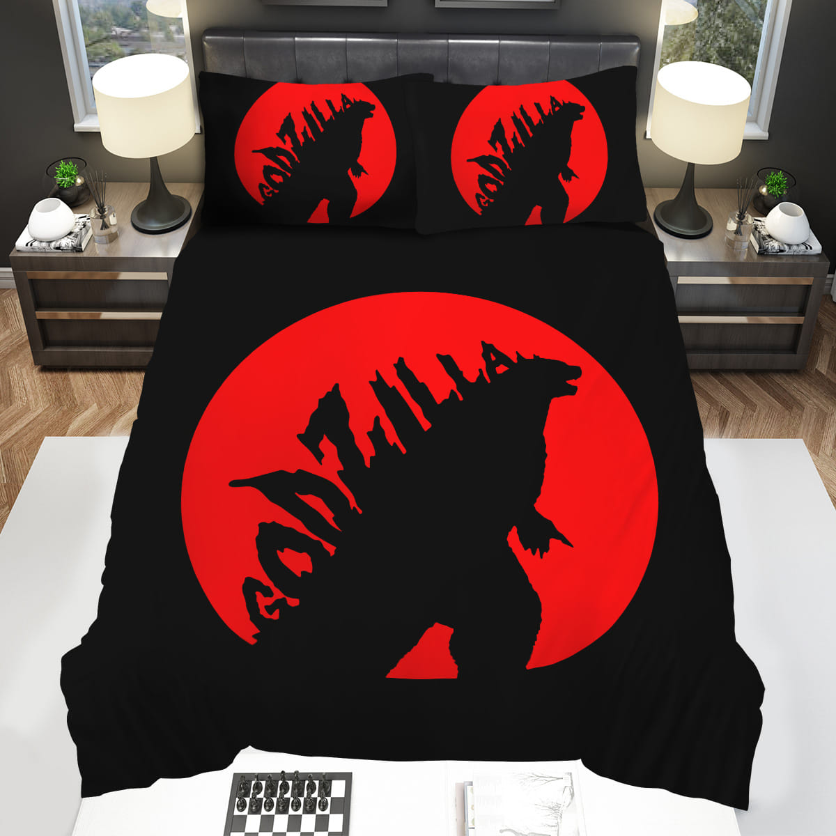 3D Customize Godzilla Bedding Sets Gift For Christmas Birthday Thanksgiving