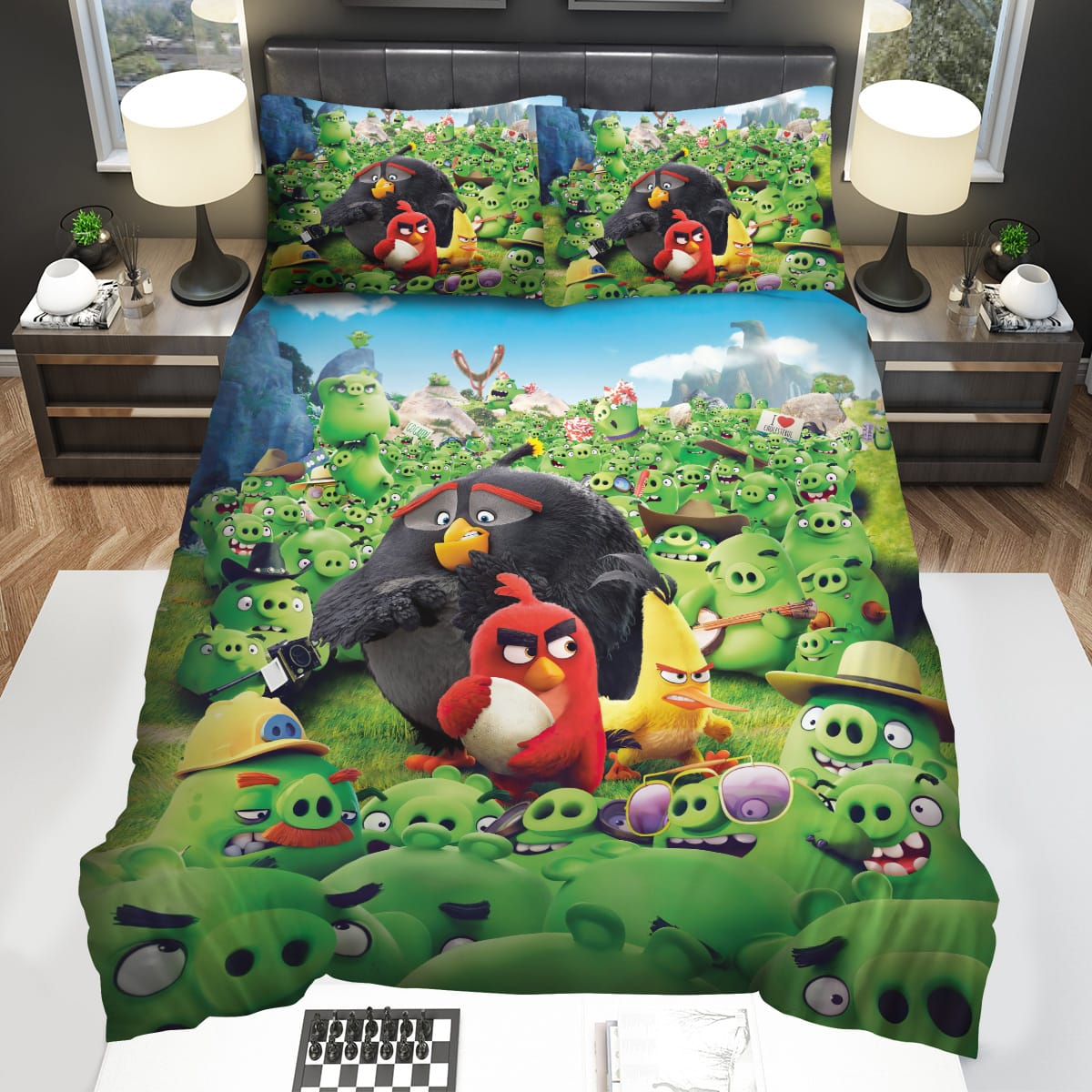 3d Customize Angry Birds Bedding Sets Duvet Cover Flatsheet Pillowcase