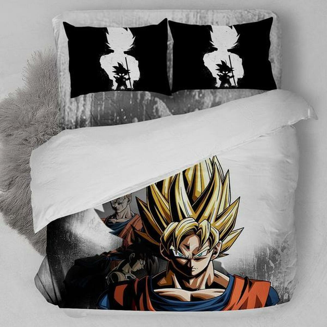 Goku DragonballStunning Anime Room Decor Bedding Set Duvet Cover With Pillowcase Meaningful Gift For Kids Friend Family Member Anime Holiday Gift