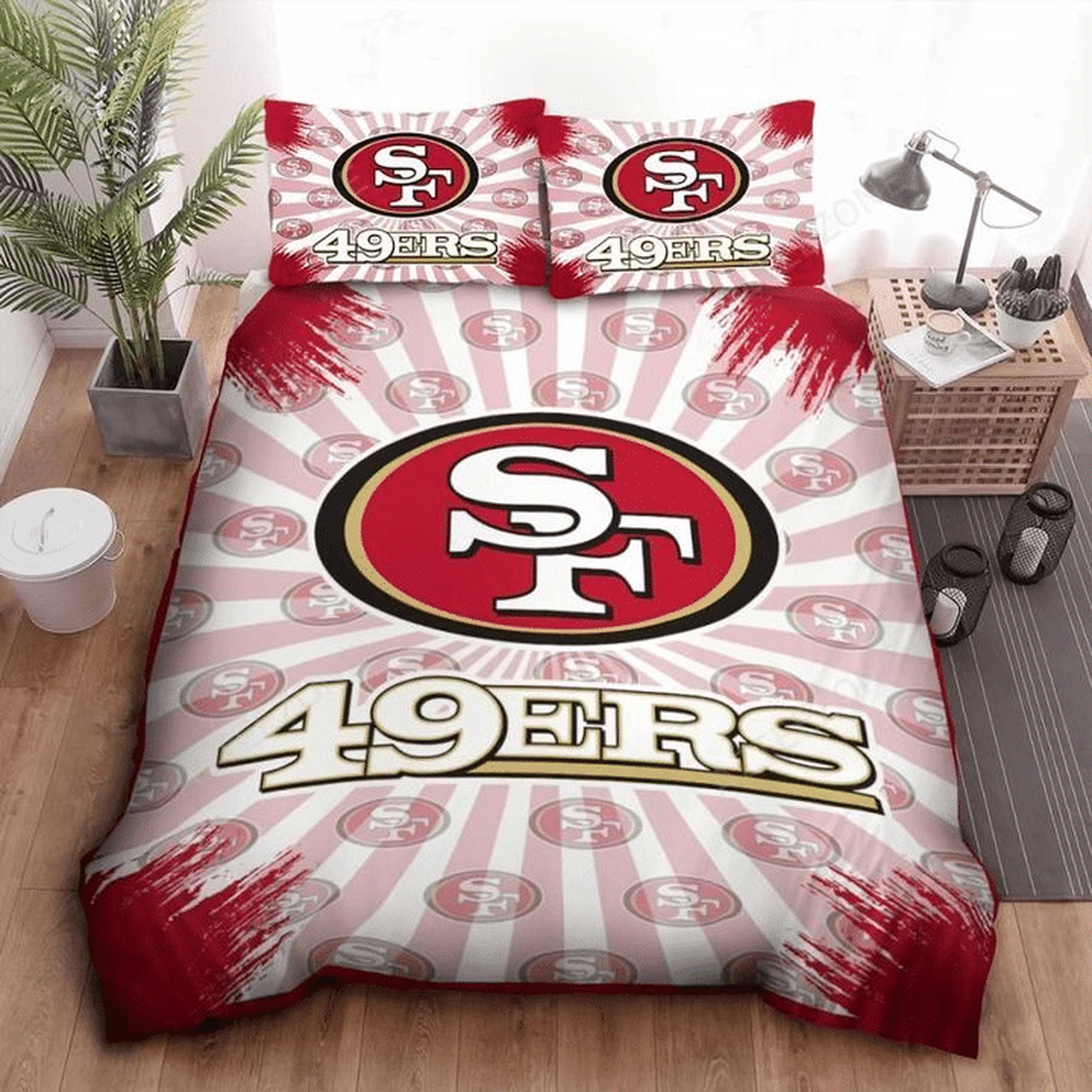 San Francisco 49Ers W240903 Bedding Set Duvet Cover With Pillowcase Home Decor Gift For NFL Lovers