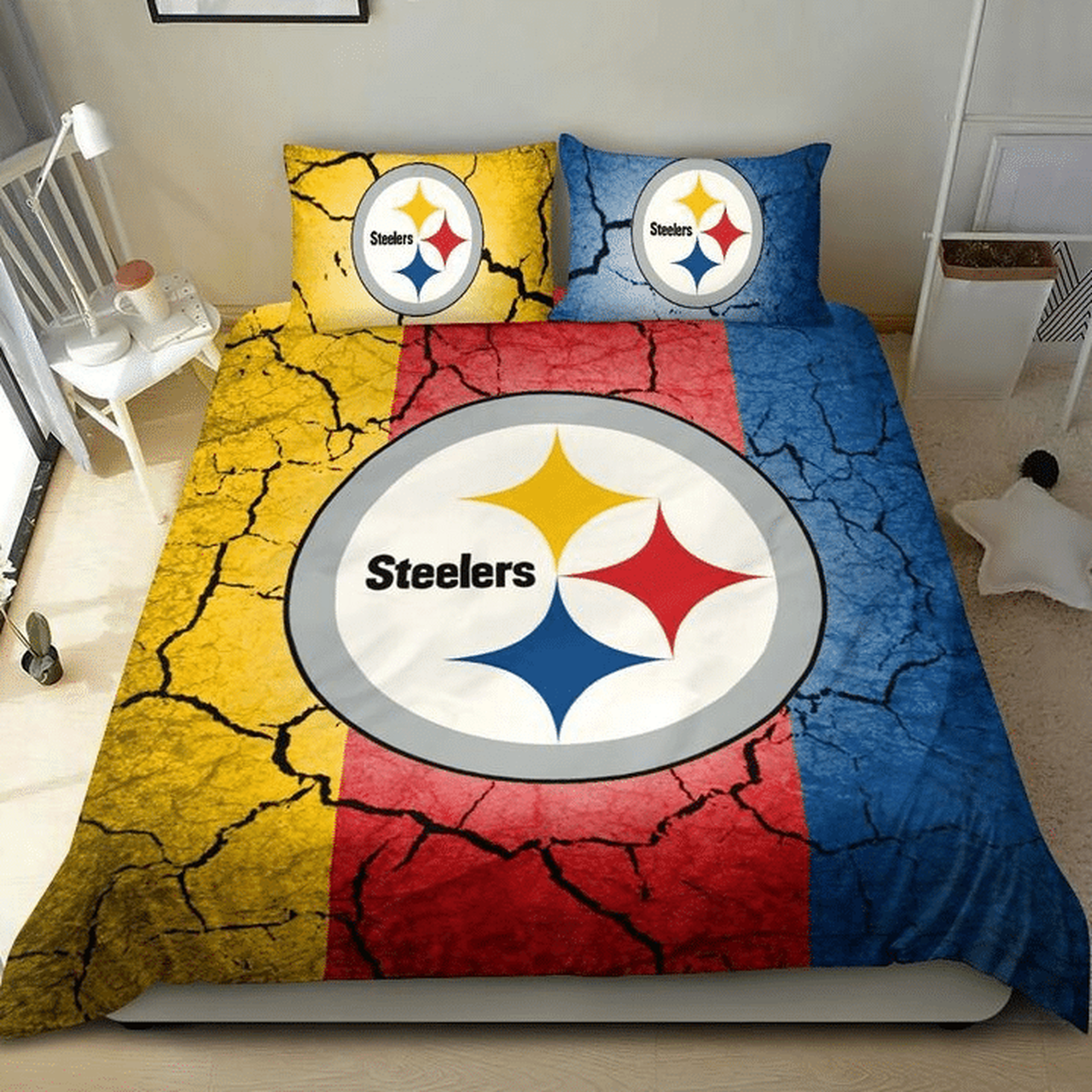 Pittsburgh Steelers W140924 Bedding Set Duvet Cover With Pillowcase Home Decor Gift For MLB Lovers
