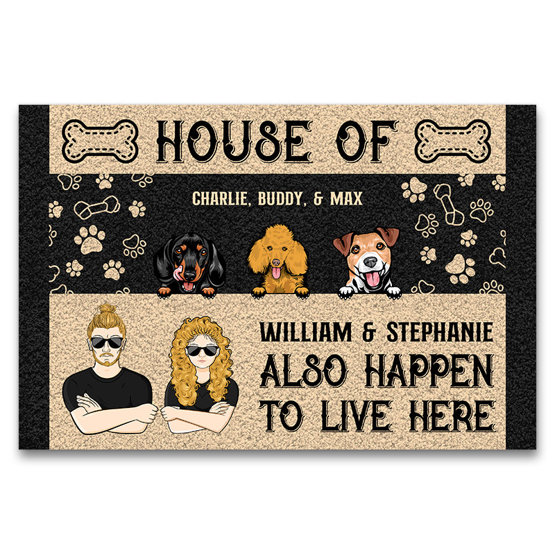 House Of Dogs Gift For Dog Owners Custom Doormat