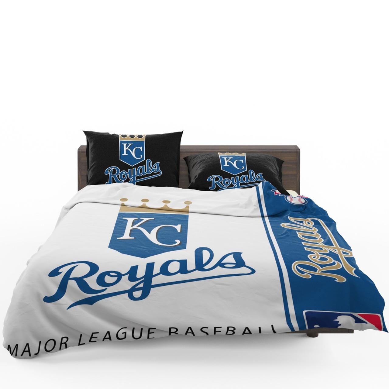 Kansas City Royals Mlb Baseball American League Bedding Set Duvet Cover With Pillowcase Home Decor Gift For MLB Lovers