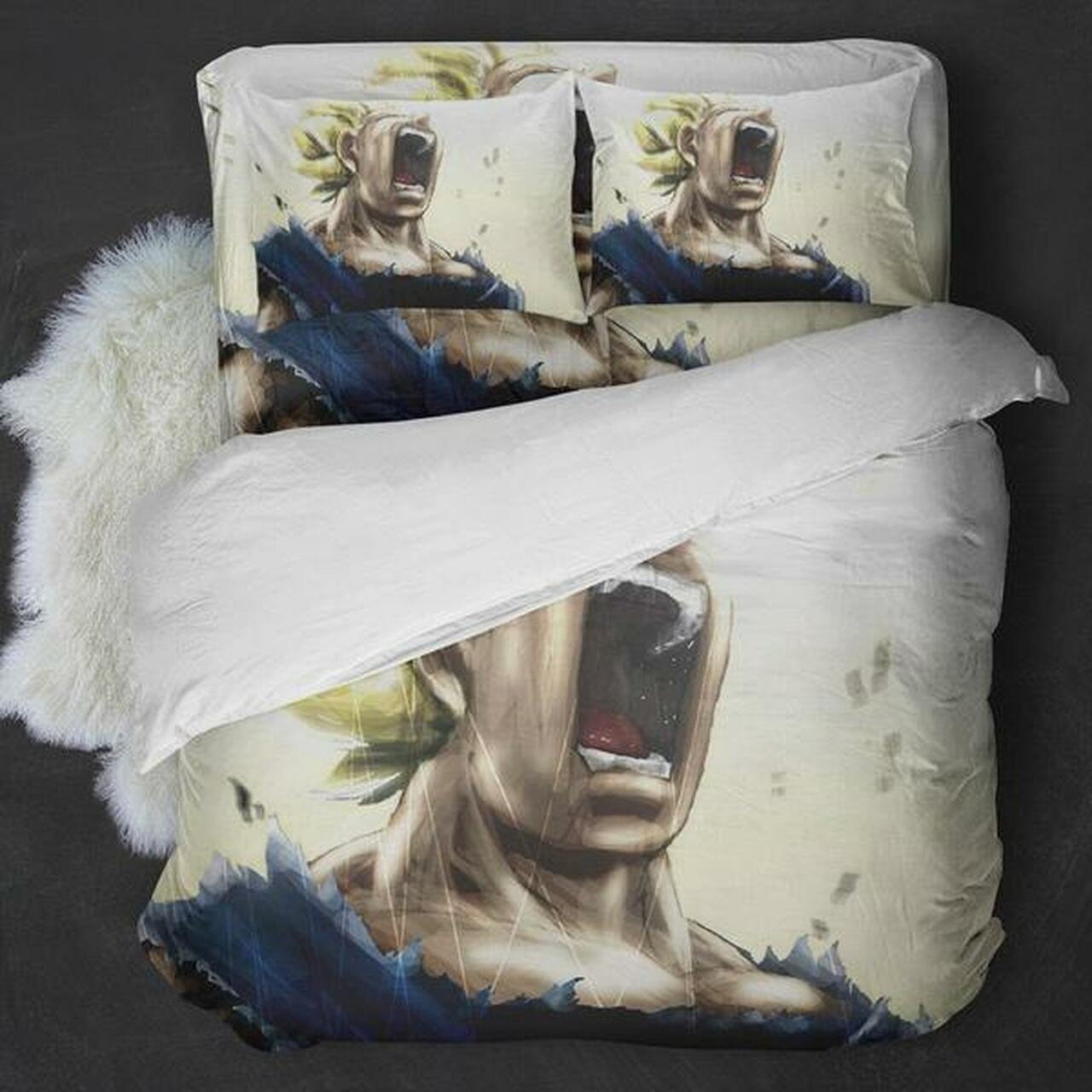 Dragonball SuperaiyanStunning Anime Room Decor Bedding Set Duvet Cover With Pillowcase Meaningful Gift For Kids Friend Family Member Anime Holiday Gift
