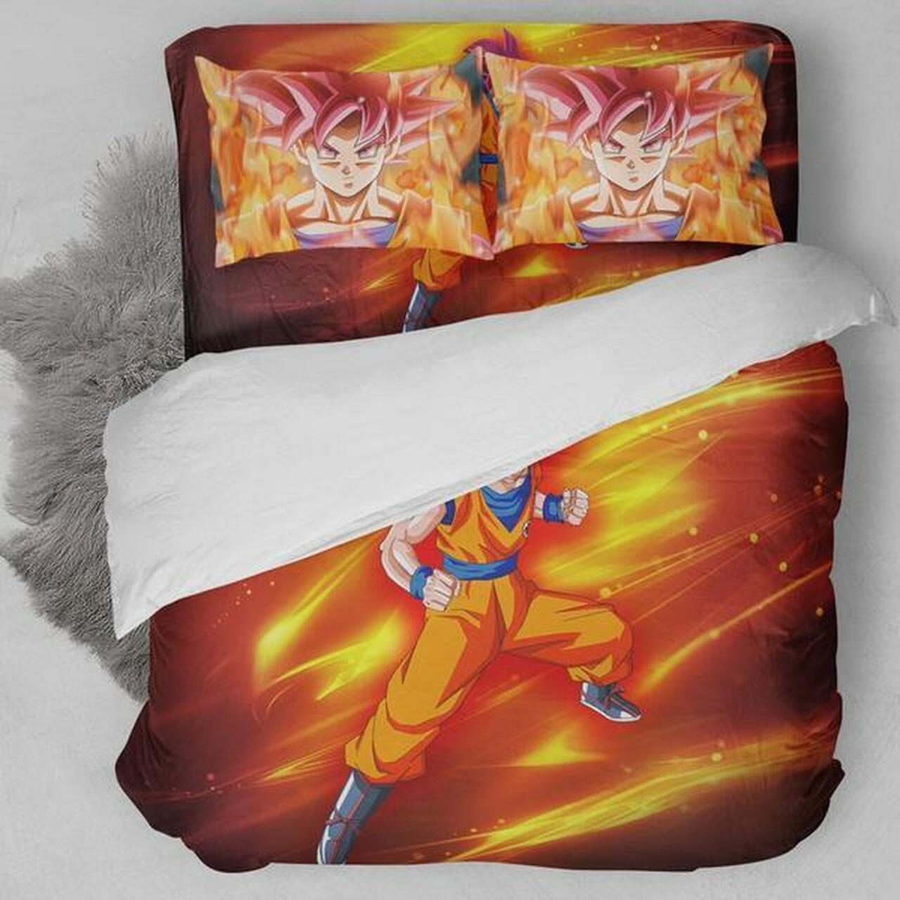 Dragonball DStunning Anime Room Decor Bedding Set Duvet Cover With Pillowcase Meaningful Gift For Kids Friend Family Member Anime Holiday Gift