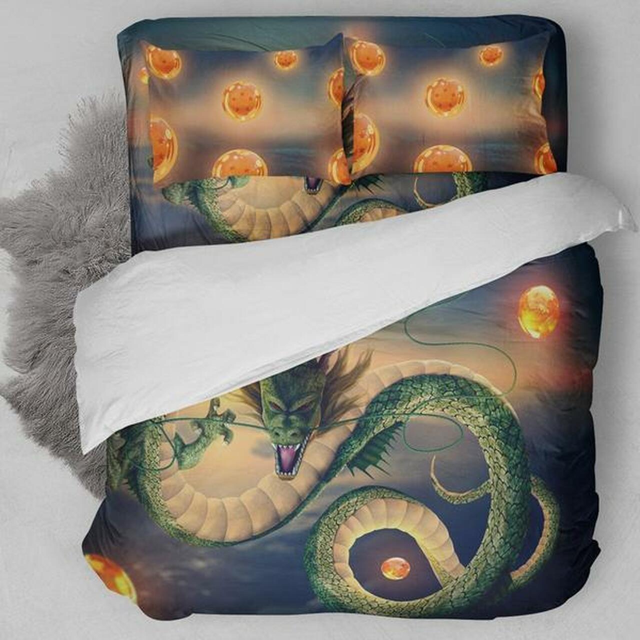 Dragonball Shen LongStunning Anime Room Decor Bedding Set Duvet Cover With Pillowcase Meaningful Gift For Kids Friend Family Member Anime Holiday Gift