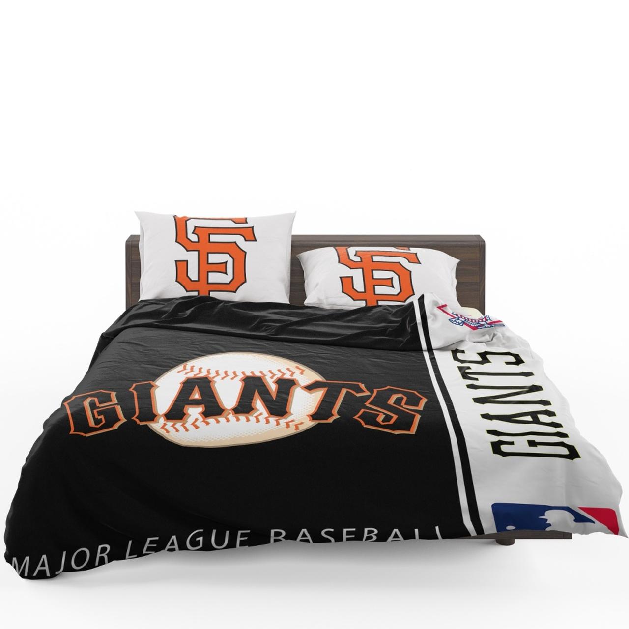 San Francisco Giants Mlb Baseball National League Bedding Set Duvet Cover With Pillowcase Home Decor Gift For MLB Lovers