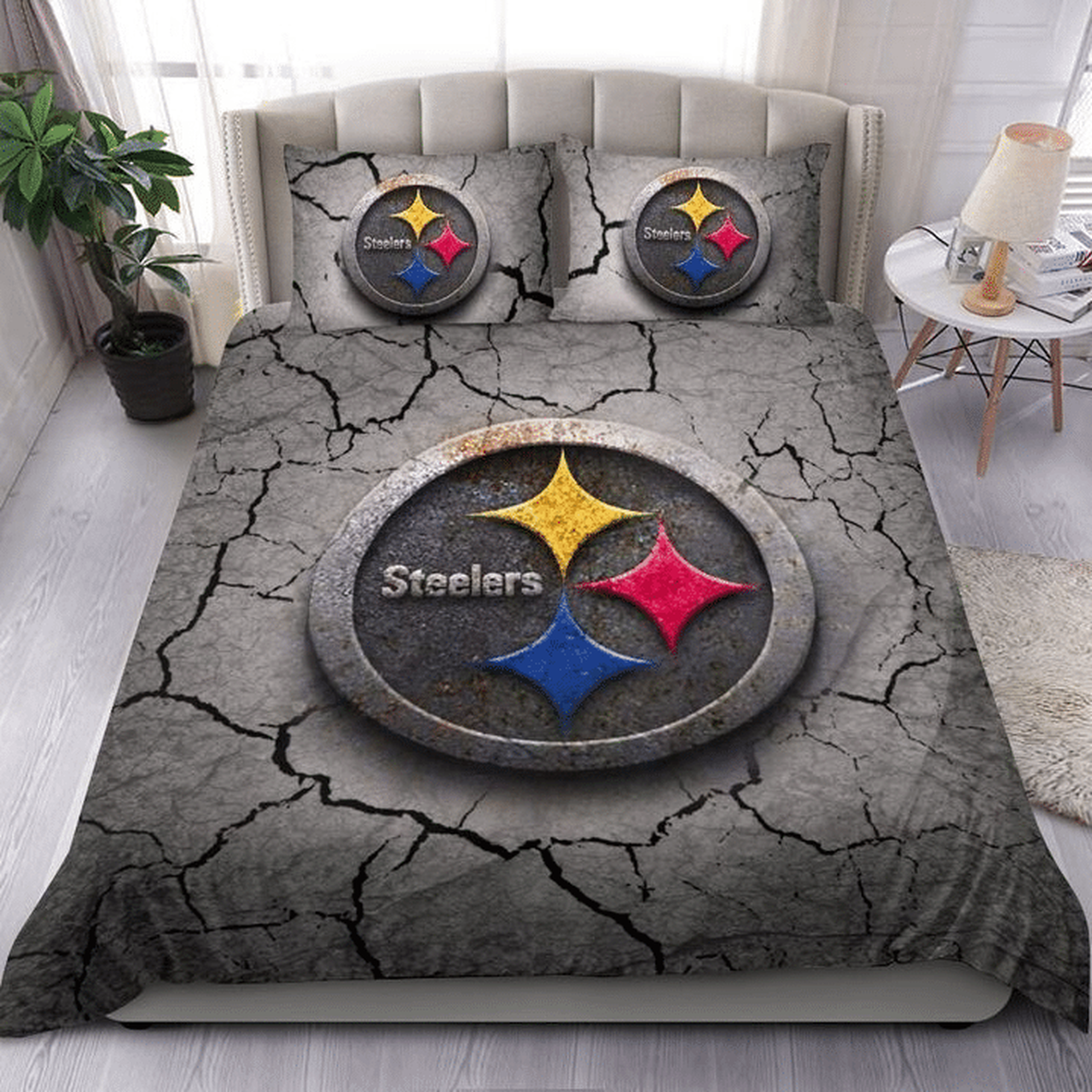 Pittsburgh Steelers W140925 NFL Football Team Bedding Set Duvet Cover Meaningful Gift For Friends On Christmas Birthday