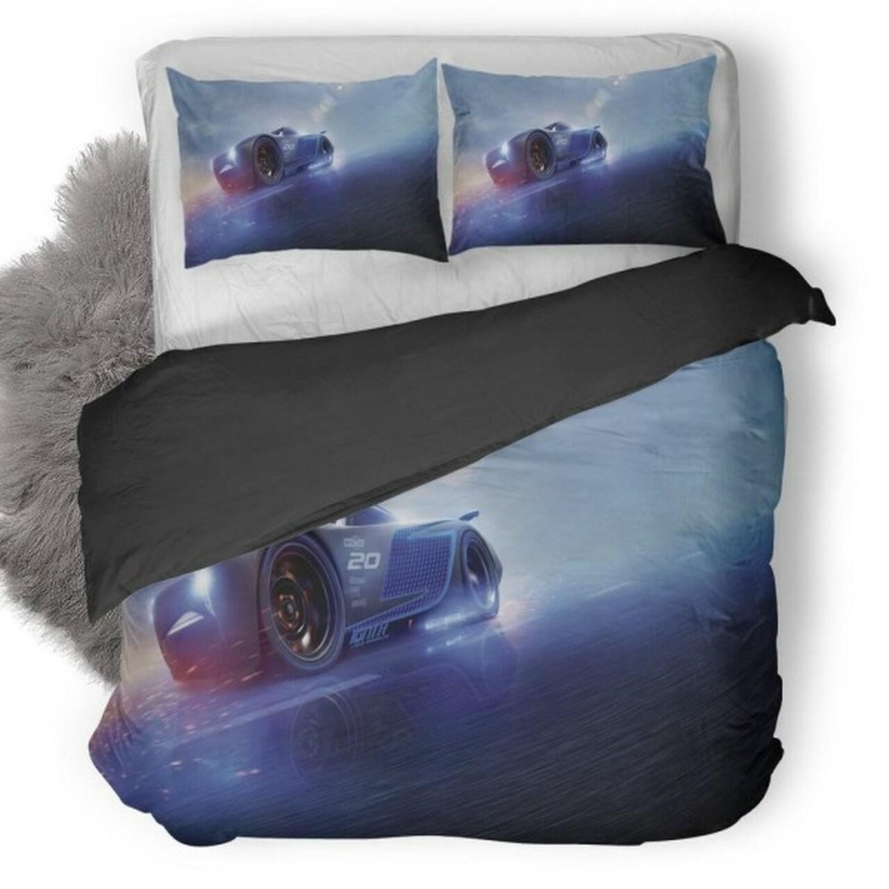 Cars 3 Jacksontorm Pretty Disney Bedroom Decoration Duvet Cover Bedding Set Meaningful Gift For Friends Family On Christmas