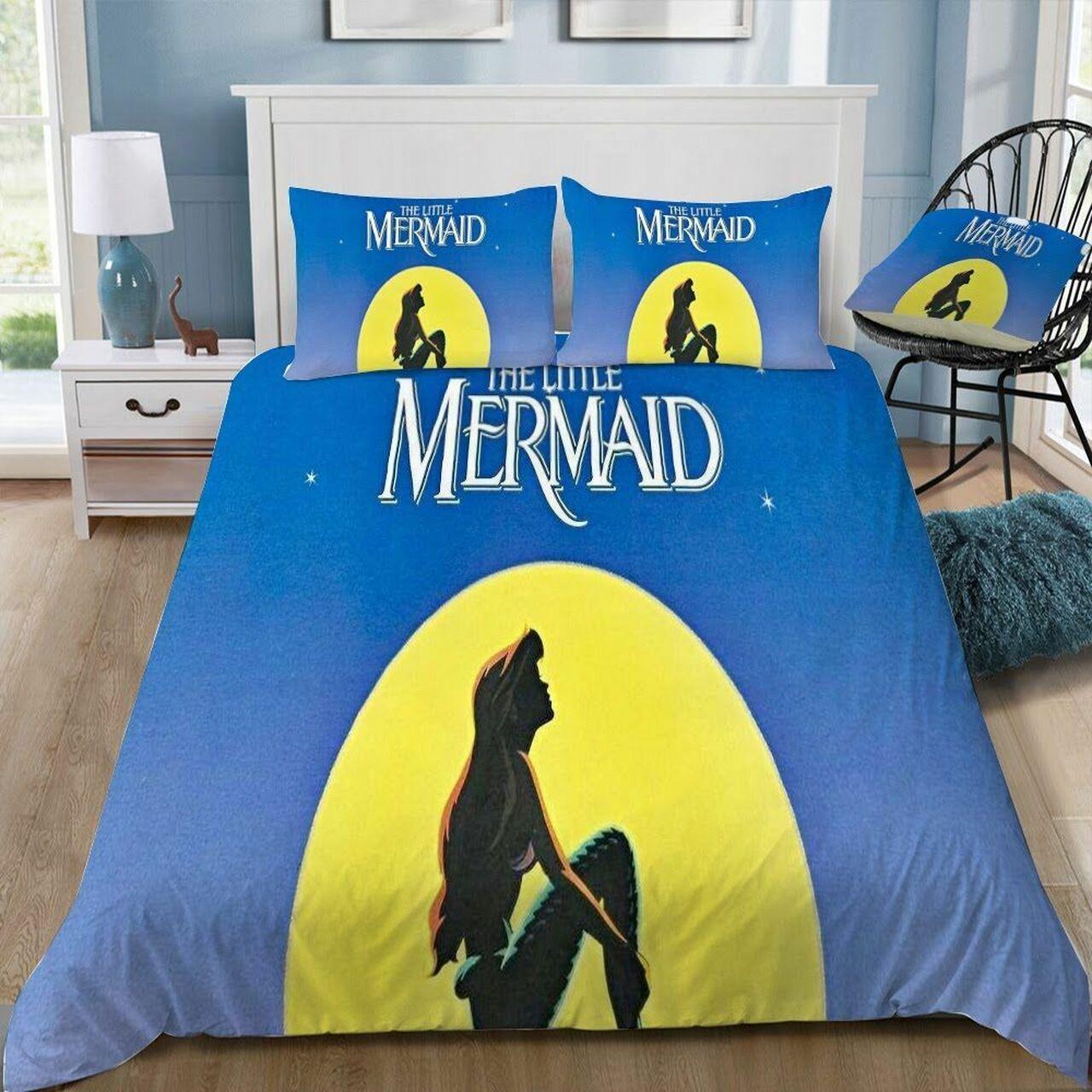 Disney Ariel 16 Beautiful Decor For Disney Fan Bedding Set Duvet Cover Meaningful Gift For Love