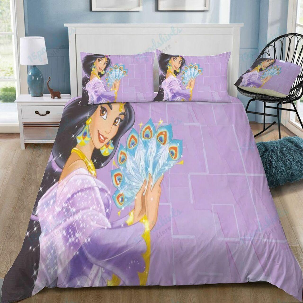 Disney Jasmine 14 Beautiful Decor For Disney Fan Bedding Set Duvet Cover Meaningful Gift For Love