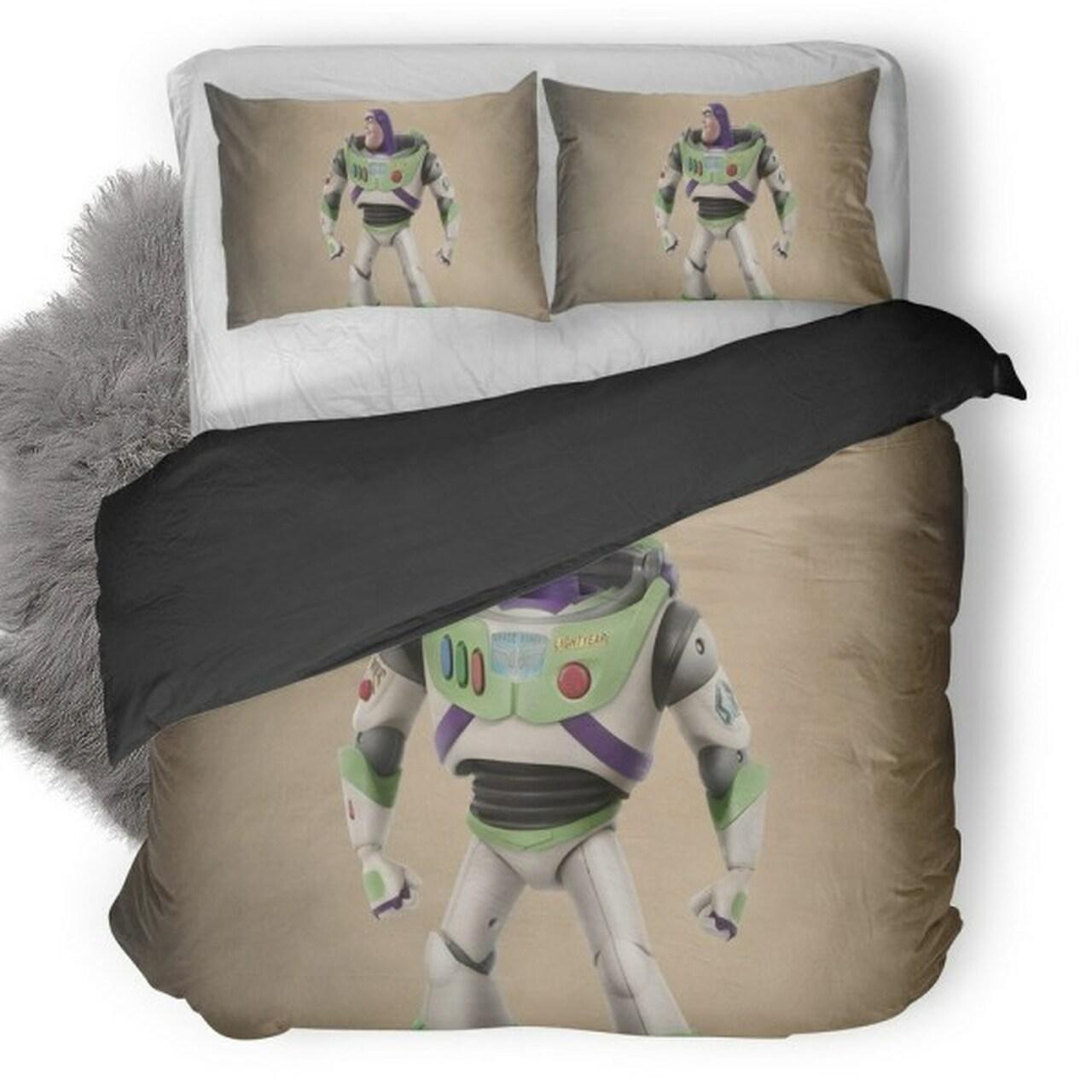 Buzz Lightyear In Toy Story 4 Pretty Disney Bedroom Decoration Duvet Cover Bedding Set Meaningful Gift For Friends Family On Christmas