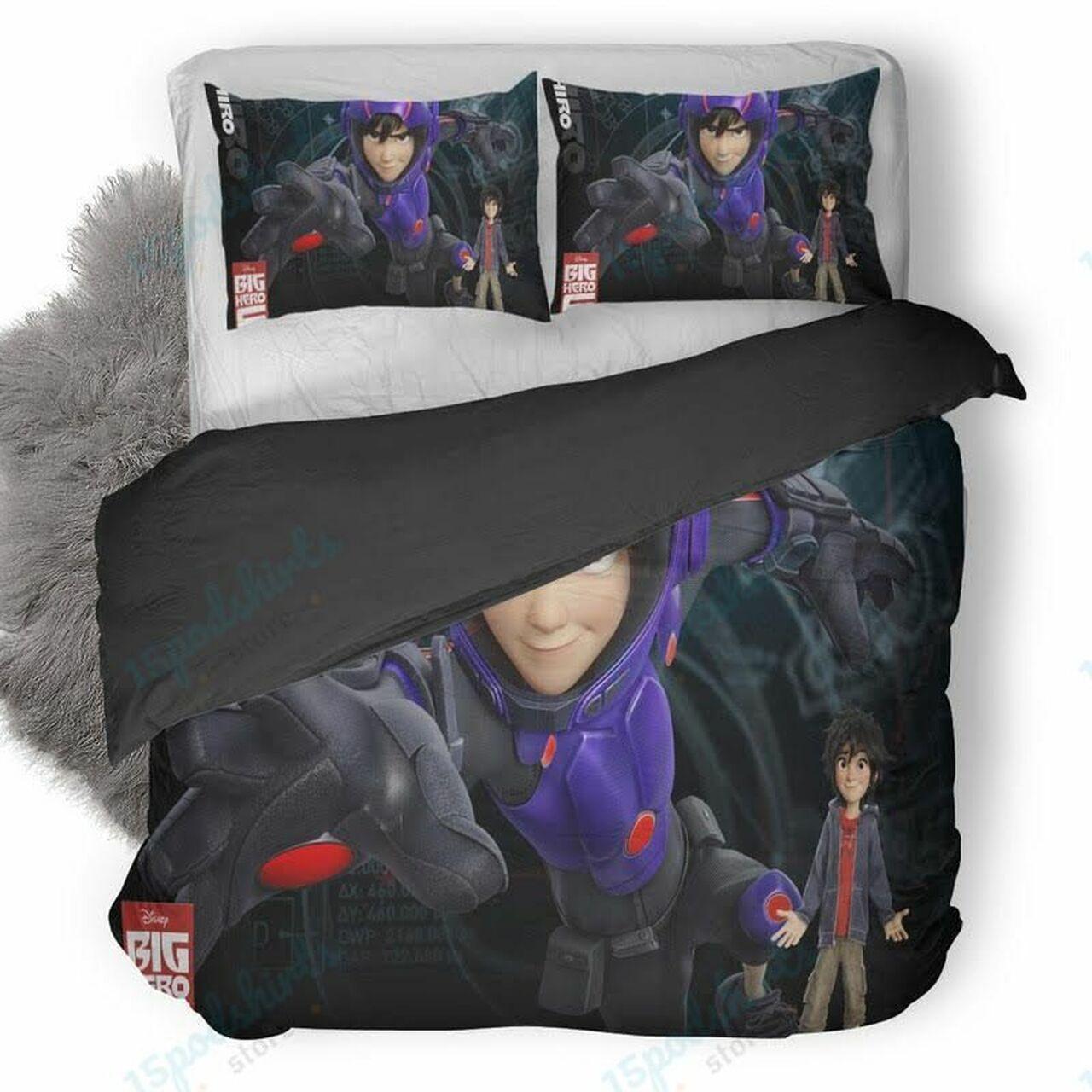 Hiro In Big Hero 6 Beautiful Decor For Disney Fan Bedding Set Duvet Cover Meaningful Gift For Love