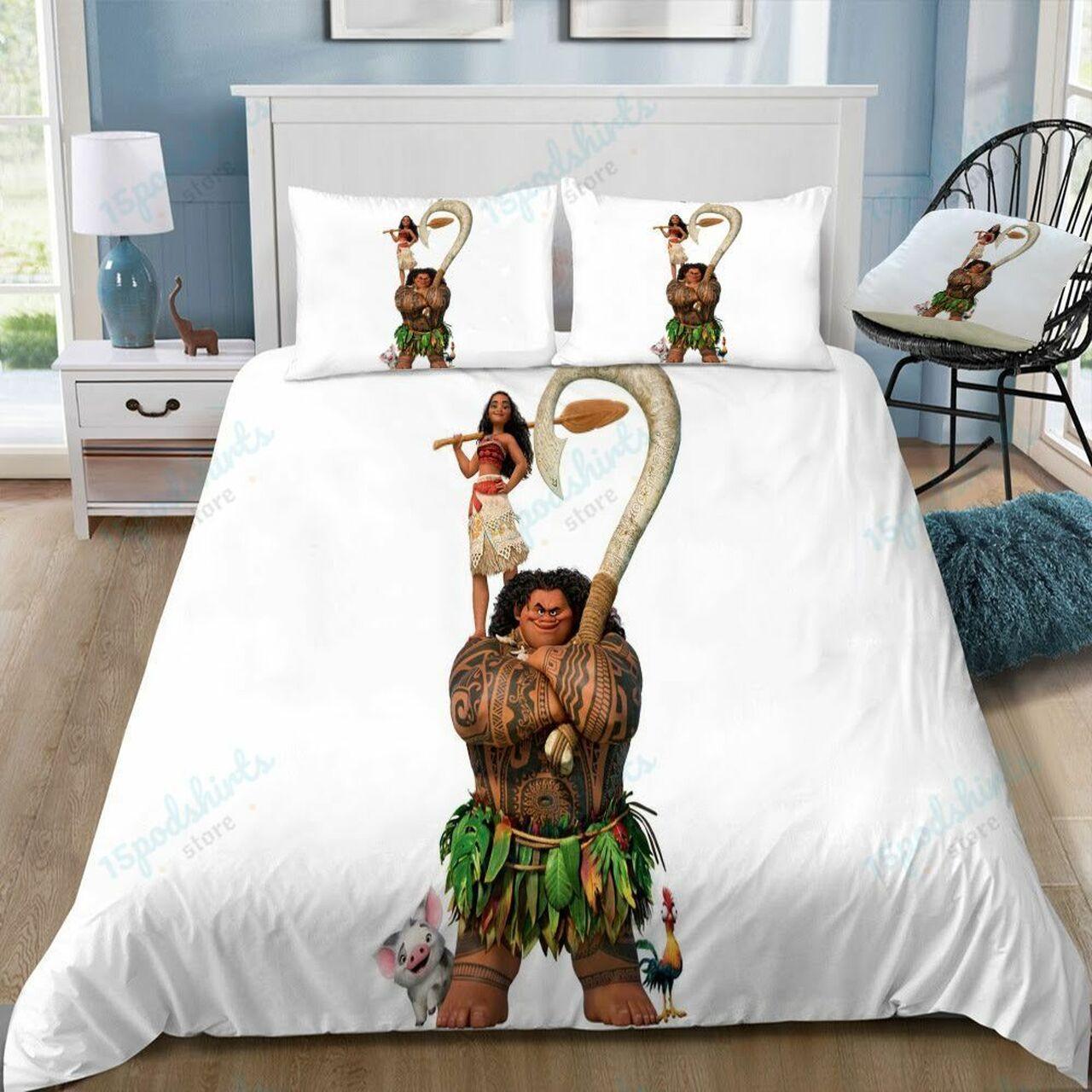 Disney Moana 30 Beautiful Decor For Disney Fan Bedding Set Duvet Cover Meaningful Gift For Love