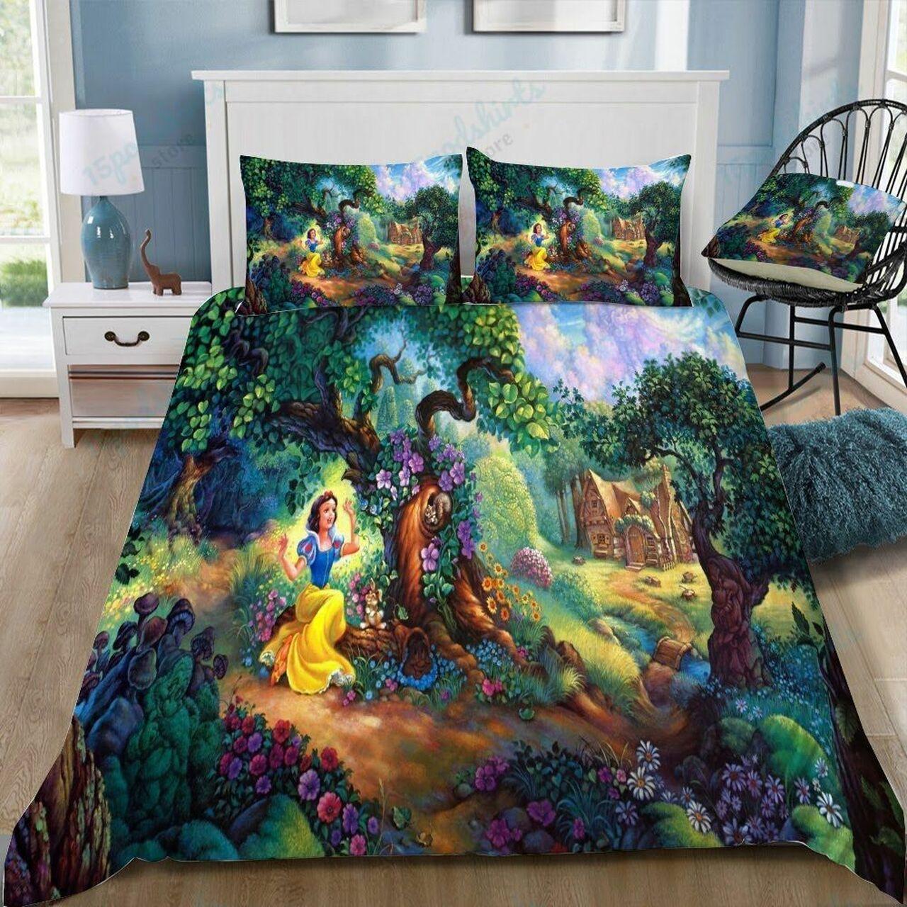 Disneynow White 63 Beautiful Decor For Disney Fan Bedding Set Duvet Cover Meaningful Gift For Love