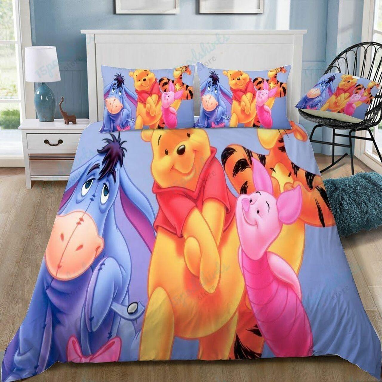 Disney Winnie The Pooh 38 Beautiful Decor For Disney Fan Bedding Set Duvet Cover Meaningful Gift For Love