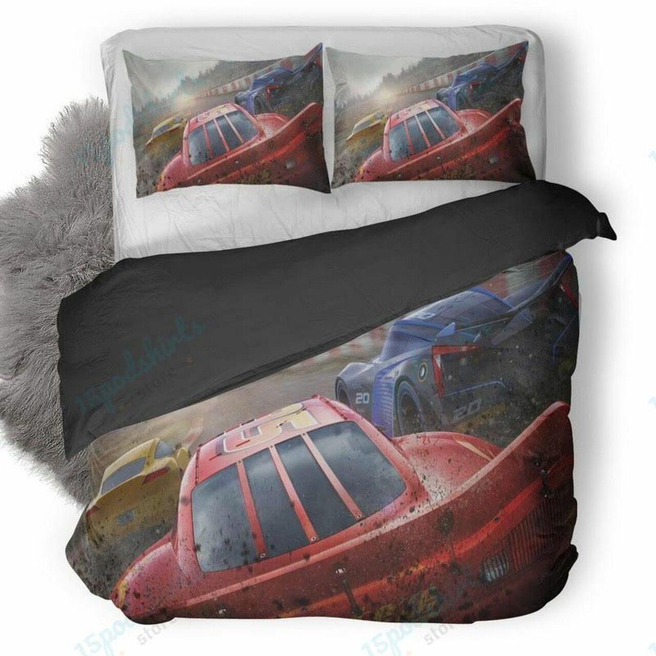 Disney Cars 101 Beautiful Decor For Disney Fan Bedding Set Duvet Cover Meaningful Gift For Love