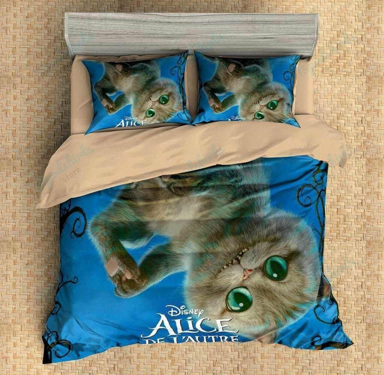 Customize Alice In Wonderlandet Bedroomet Amazing Disney Room Decor Bedding Set Duvet Cover With Pillowcase Meaningful Gift For Kids Friend Family Member Holiday Gift
