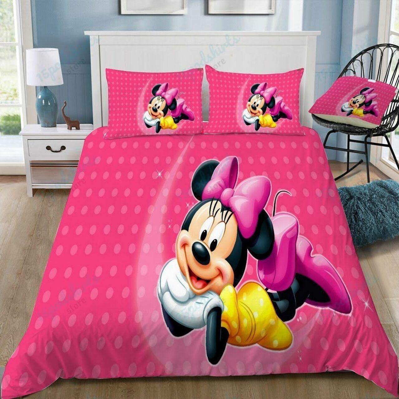 Disney Minnie 11 Beautiful Decor For Disney Fan Bedding Set Duvet Cover Meaningful Gift For Love