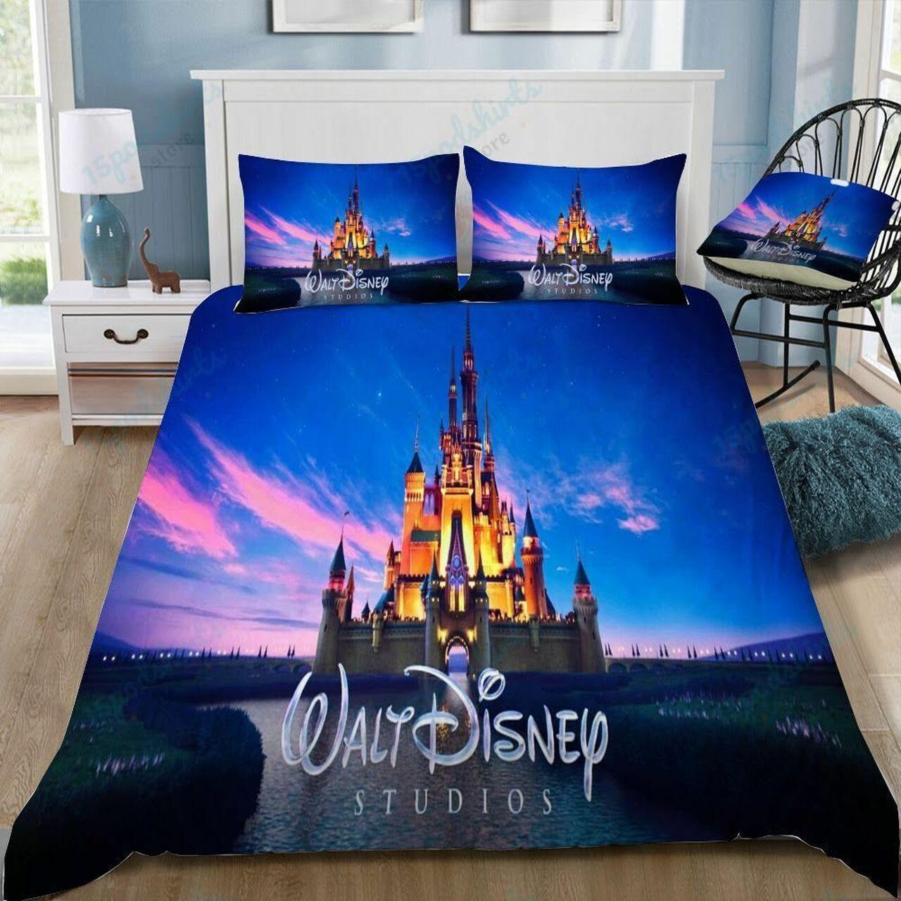 Disney Castle 29 Beautiful Decor For Disney Fan Bedding Set Duvet Cover Meaningful Gift For Love