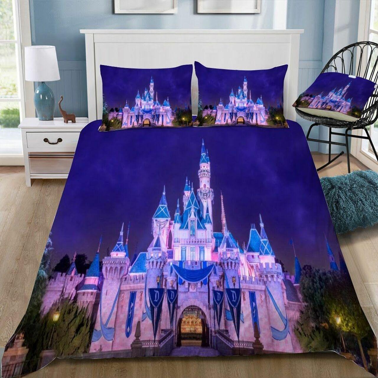 Disney Castle 276 Beautiful Decor For Disney Fan Bedding Set Duvet Cover Meaningful Gift For Love